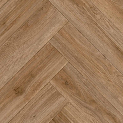 Luxe Herringbone Vinyl Flooring by Remland - Chestnut