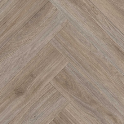 Luxe Herringbone Vinyl Flooring by Remland - Greige