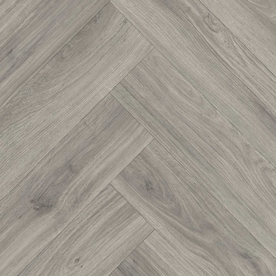 Luxe Herringbone Vinyl Flooring by Remland - Classic Grey