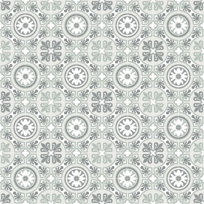 Classic Victorian Tile Vinyl by Remland