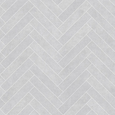 Ceramic Herringbone Tile Vinyl by Remland - Grey Tile