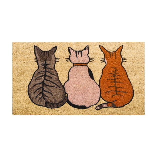 Cool Cats Natural Coir Mat (75cm x 45cm)