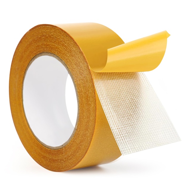 Double Sided Carpet & Vinyl Tape - Premium Quality (50m Roll)