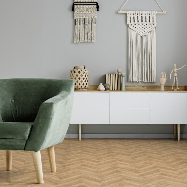 Herringbone sheet vinyl flooring
