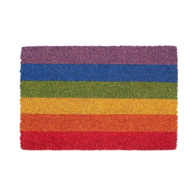 Rainbow Multicoloured Coir Door Mat (60cm x 40cm)