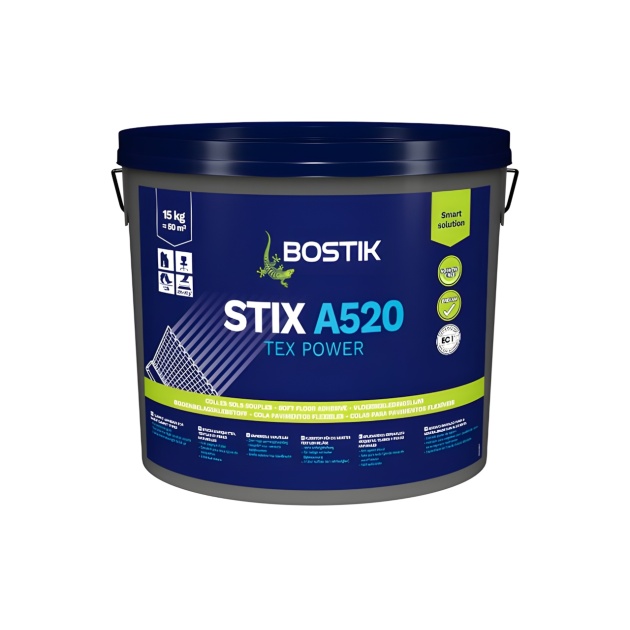 Bostik STIX A520 Premium Tex Power Carpet Adhesive (15kg Tub)