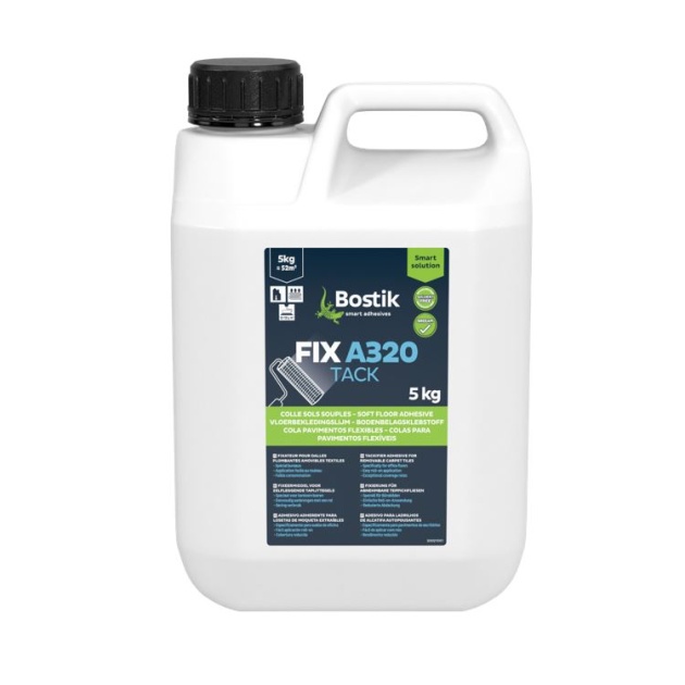 Bostik FIX A320 Carpet Tile Tackifier Adhesive (5kg Polyjerry)