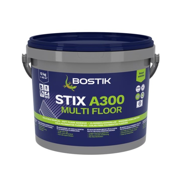 Bostik STIX A300 Multi Floor Vinyl & LVT Adhesive (12kg Tub)