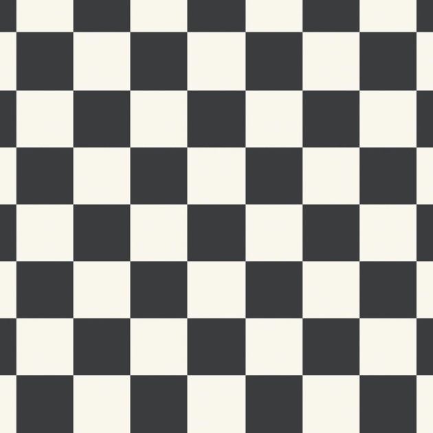 Classic Chequerboard Black and White Vinyl by Remland