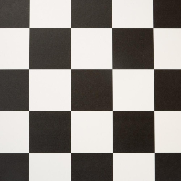 Large Chequerboard Black and White Vinyl by Remland