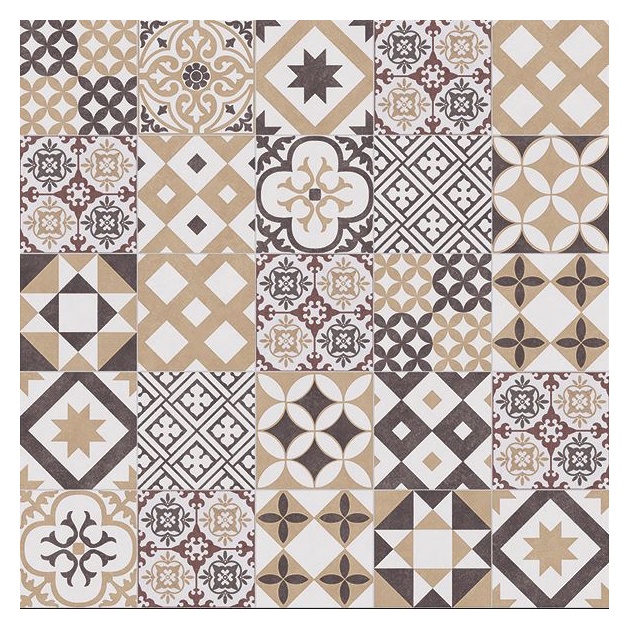 Patchwork Retro Tile Vinyl by Remland