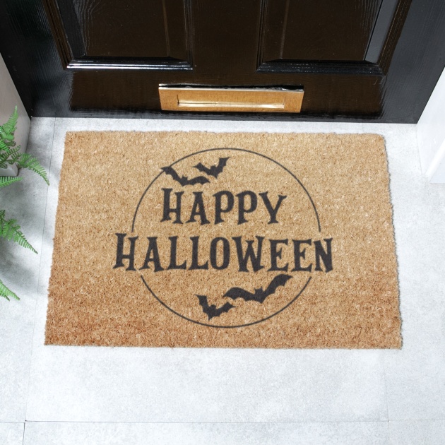 Happy Halloween Coir Doormat (60cm x 40cm)