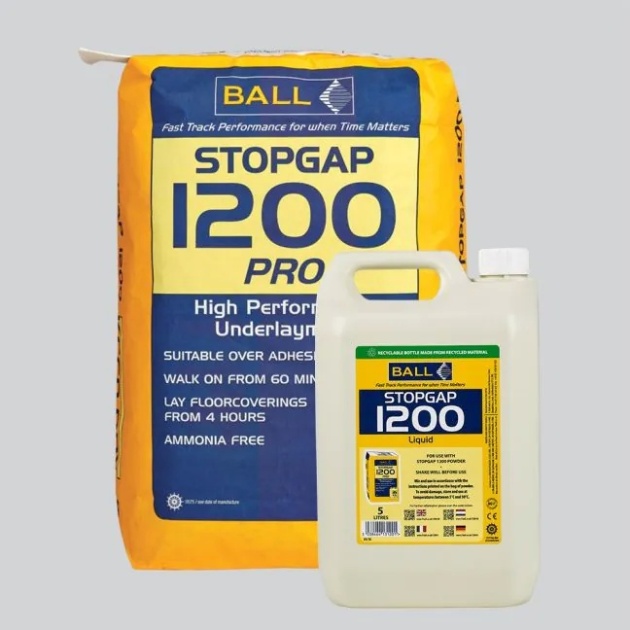 F Ball & Co Stopgap 1200 High Performance Professional Smoothing Compound (20kg Bag + 5ltr Liquid)