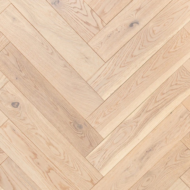 Premium 15mm Herringbone Natural Biscuit Oak Engineered Wood by Remland
