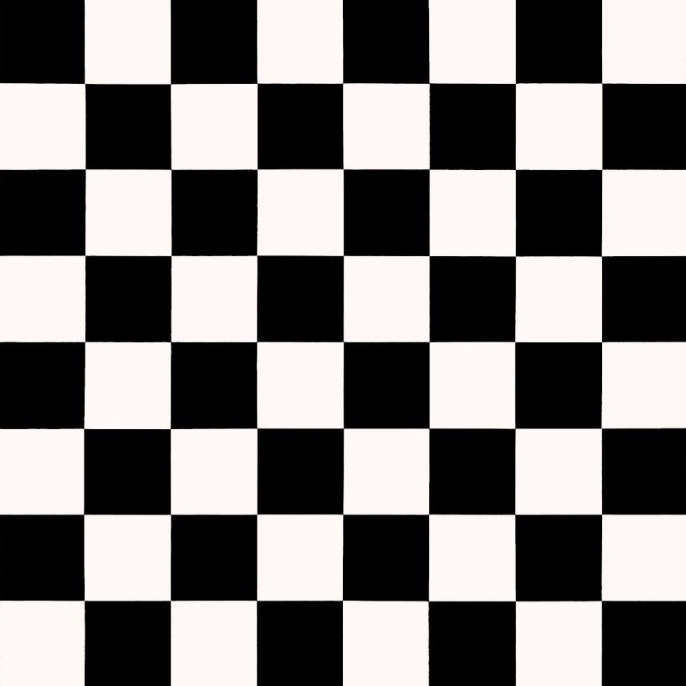 Small Chequerboard Black and White Vinyl by Remland