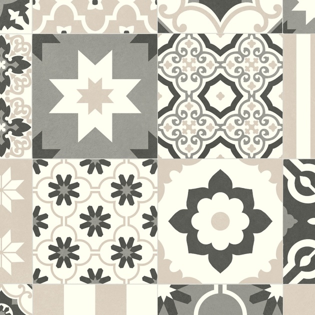 Porto Patchwork Tile Vinyl by Remland
