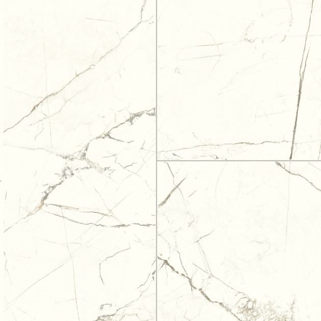 White Marble Tile Vinyl by Remland
