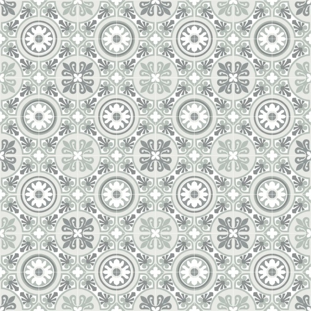 Classic Victorian Tile Vinyl by Remland