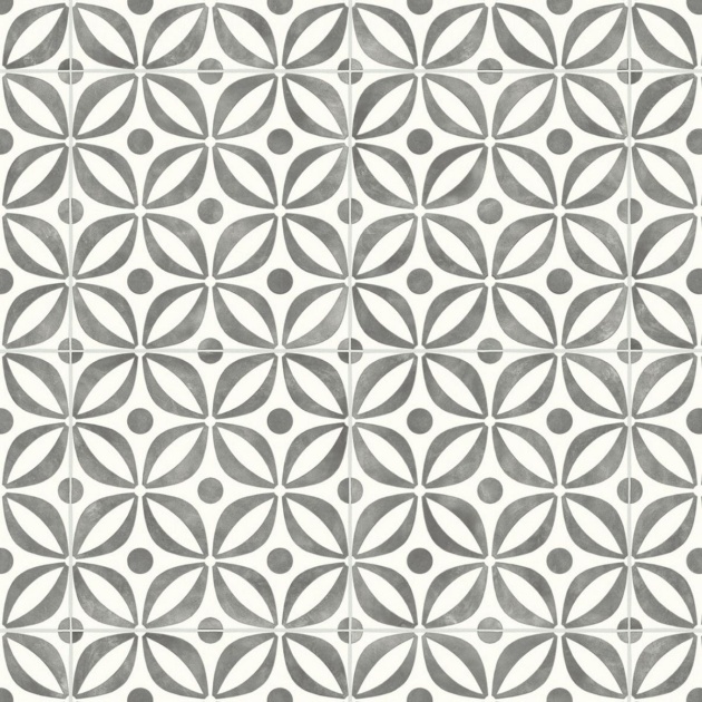 Spring Grey Ceramic Tile Vinyl by Remland