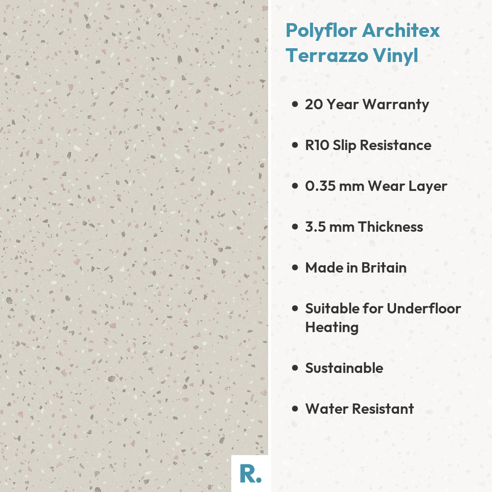 Polyflor Architex Terrazzo Commercially Rated Vinyl | From £21.95 / sq ...